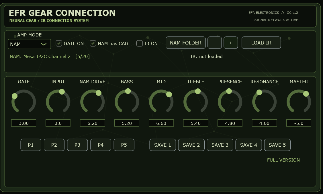 EFR Gear Connection 1.3.1
